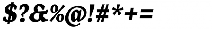 Range Serif Black Italic Font OTHER CHARS