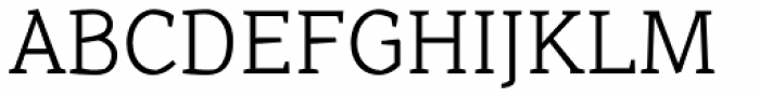 Range Serif Light Font UPPERCASE