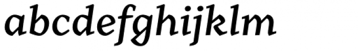 Range Serif Medium Italic Font LOWERCASE