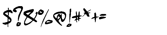 Ranger Blue Graffiti Font OTHER CHARS