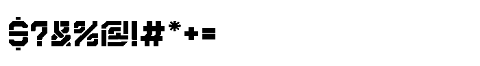 Rangmak Stencil Black Font OTHER CHARS