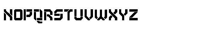 Rangmak Stencil Black Font UPPERCASE