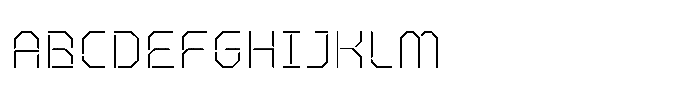 Rangmak Stencil Light Font UPPERCASE