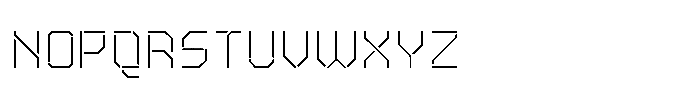 Rangmak Stencil Light Font UPPERCASE