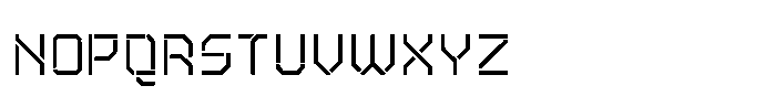 Rangmak Stencil Regular Font UPPERCASE