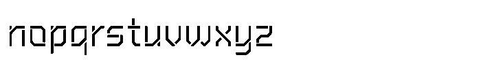 Rangmak Stencil Regular Font LOWERCASE