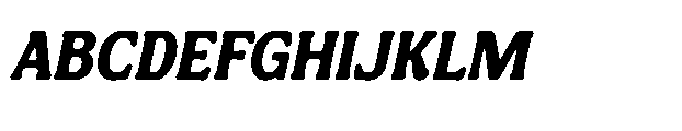 Rangu Halend Slant Italic Font UPPERCASE