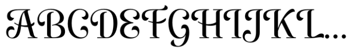 Raniega Regular Font UPPERCASE
