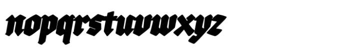 Ransite Medieval Bold Italic Font LOWERCASE