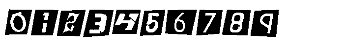 Ransom Letters Oblique Font OTHER CHARS