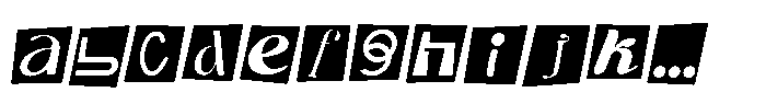 Ransom Letters Oblique FONT
