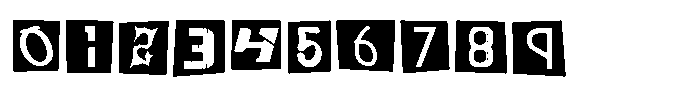 Ransom Letters Regular Font OTHER CHARS