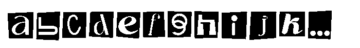 Ransom Letters Regular FONT
