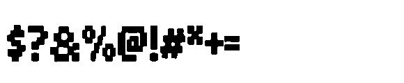 Ransom Pixel Font OTHER CHARS