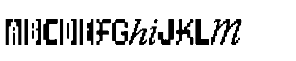 Ransom Pixel Font UPPERCASE