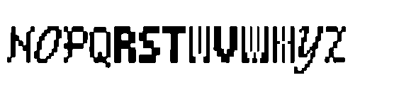 Ransom Pixel Font UPPERCASE