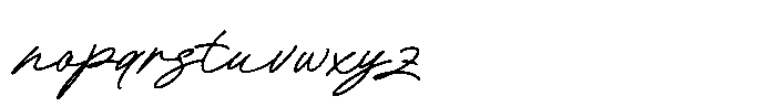 Rantica Maurich Medium Script Font LOWERCASE