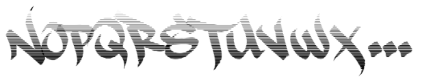 Rap Script Rapscript Fade Font UPPERCASE