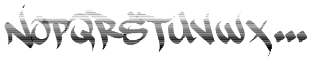 Rap Script Rapscript Fade Font LOWERCASE