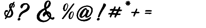 Raphelling Font OTHER CHARS