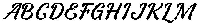 Raphelling Font UPPERCASE