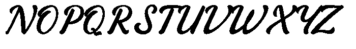 Raphelling Font UPPERCASE