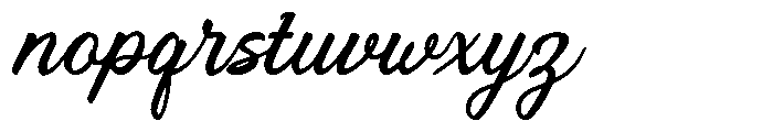 Raphelling Font LOWERCASE