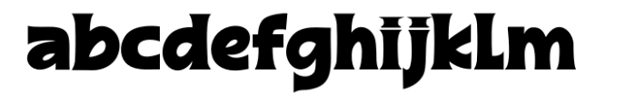 Raphia Regular Font LOWERCASE