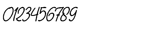 Rapika Logical Italic Font OTHER CHARS