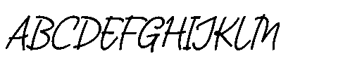 Rapika Logical Italic Font UPPERCASE