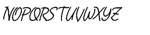 Rapika Logical Italic Font UPPERCASE