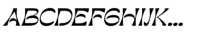 Rapsed Italic Font UPPERCASE