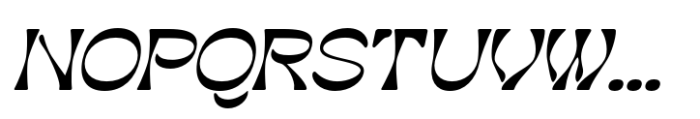 Rapsed Italic Font UPPERCASE