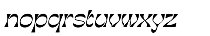 Rapsed Italic Font LOWERCASE