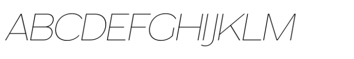 Rapvyh Thin Italic Font UPPERCASE