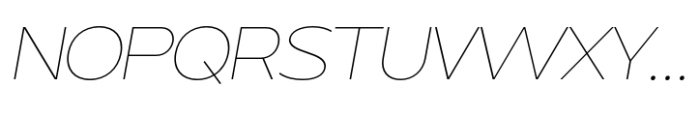 Rapvyh Thin Italic Font UPPERCASE