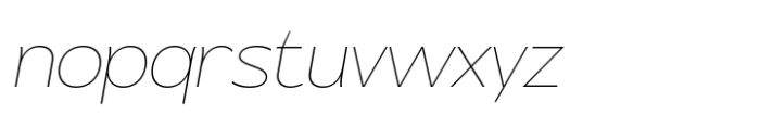 Rapvyh Thin Italic Font LOWERCASE