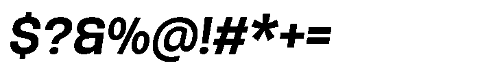 Rasa Sans Bold Italic Font OTHER CHARS
