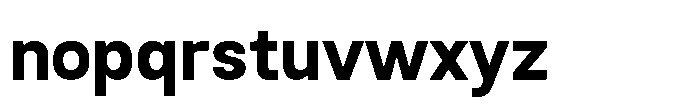 Rasa Sans Bold Font LOWERCASE