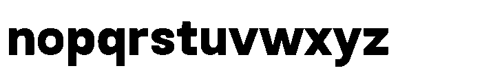 Rasa Sans Extra Bold Font LOWERCASE