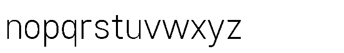 Rasa Sans Extra Light Font LOWERCASE