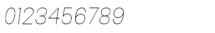 Rasa Sans Hairline Italic Font OTHER CHARS