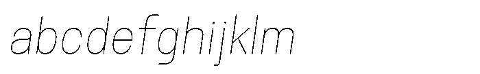 Rasa Sans Hairline Italic FONT