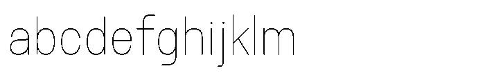 Rasa Sans Hairline FONT