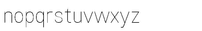 Rasa Sans Hairline Font LOWERCASE