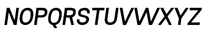 Rasa Sans Medium Italic Font UPPERCASE