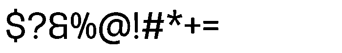 Rasa Sans Regular Font OTHER CHARS