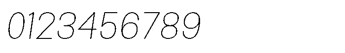 Rasa Sans Thin Italic Font OTHER CHARS
