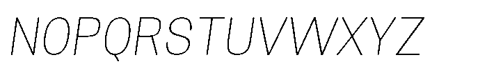 Rasa Sans Thin Italic Font UPPERCASE