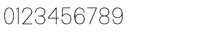 Rasa Sans Thin Font OTHER CHARS